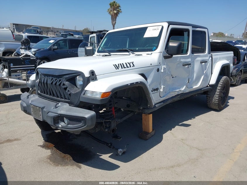 2023 Jeep Gladiator VIN 1C6HJTAG1PL526201 IAAI salvage auction — LEFT FRONT, Wait Title, sold $4,850 on 2026-10-16 (photo 2)