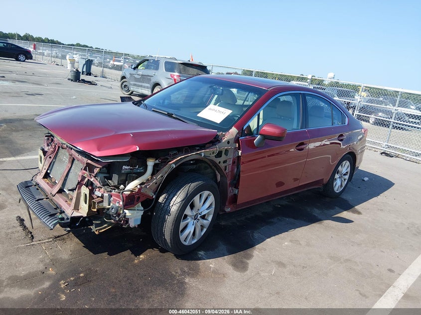 2015 Subaru Legacy VIN 4S3BNBD68F3012523 IAAI salvage auction — FRONT END, Salvage Title, sold $50 on 2026-10-07 (photo 2)