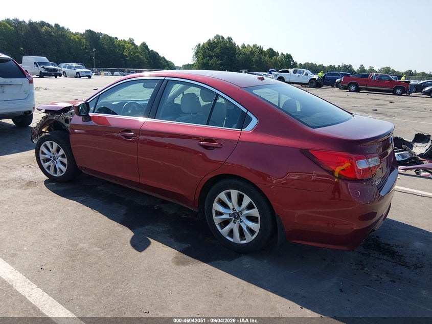 2015 Subaru Legacy VIN 4S3BNBD68F3012523 IAAI salvage auction — FRONT END, Salvage Title, sold $50 on 2026-10-07 (photo 3)