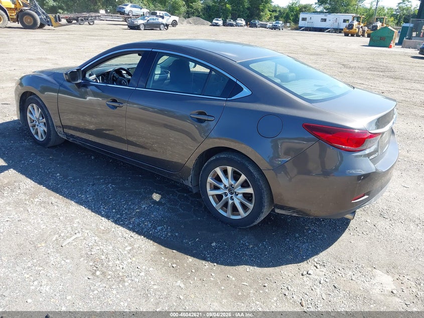 2016 Mazda 6 VIN JM1GJ1U50G1458827 IAAI salvage auction — FRONT & REAR, Clear (New York), sold $2,050 on 2026-09-26 (photo 3)