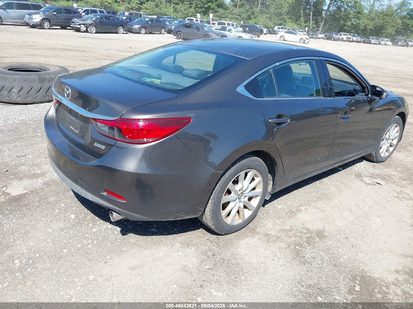 2016 Mazda 6 VIN JM1GJ1U50G1458827 IAAI salvage auction — FRONT & REAR, Clear (New York), sold $2,050 on 2026-09-26 (photo 4)