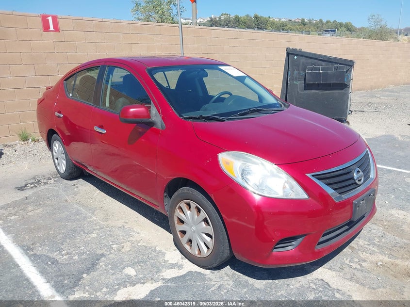 2014 Nissan Versa VIN 3N1CN7AP0EL831188 IAAI salvage auction — NORMAL WEAR, Salvage Title, sold $525 on 2026-09-11 (photo 1)