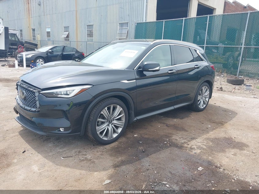 2021 Infiniti Qx50 VIN 3PCAJ5CB4MF108477 IAAI salvage auction — FRONT END, Salvage Title, sold $5,100 on 2026-10-07 (photo 2)
