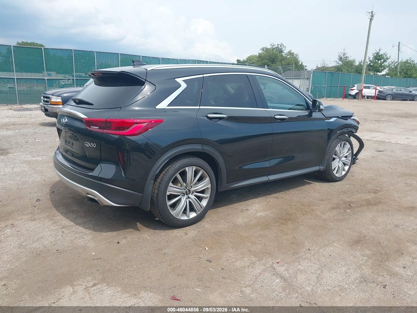 2021 Infiniti Qx50 VIN 3PCAJ5CB4MF108477 IAAI salvage auction — FRONT END, Salvage Title, sold $5,100 on 2026-10-07 (photo 4)