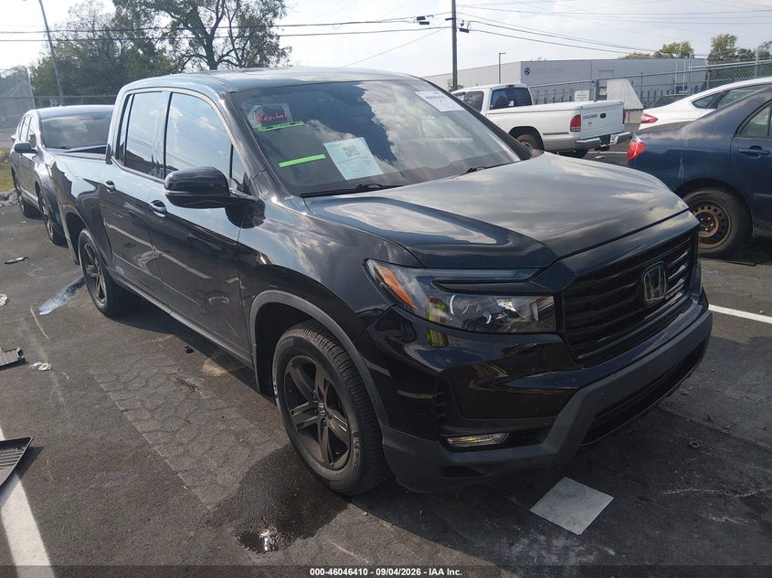 2021 Honda Ridgeline VIN 5FPYK3F85MB014602 IAAI salvage auction — REAR END, Wait Title, sold $1,050 on 2026-10-07 (photo 1)
