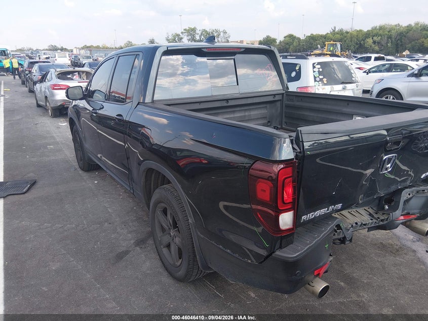 2021 Honda Ridgeline VIN 5FPYK3F85MB014602 IAAI salvage auction — REAR END, Wait Title, sold $1,050 on 2026-10-07 (photo 3)
