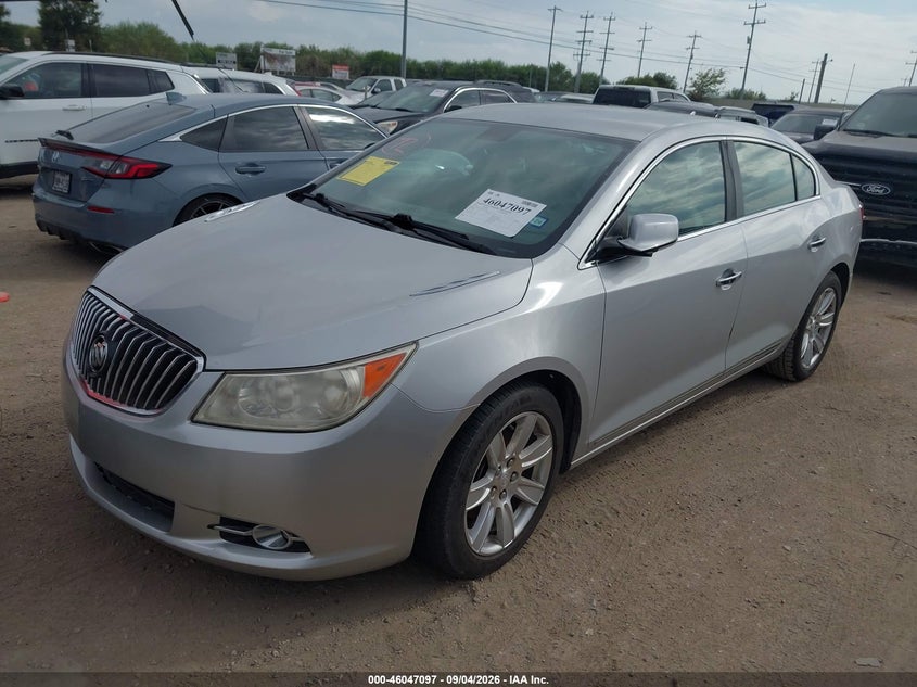 2013 Buick Lacrosse VIN 1G4GC5E30DF120286 IAAI salvage auction — RIGHT FRONT, Wait Title, sold $900 on 2026-10-08 (photo 2)