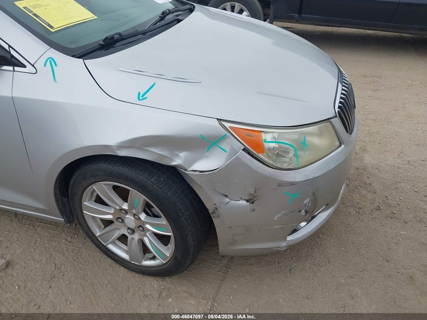 2013 Buick Lacrosse VIN 1G4GC5E30DF120286 IAAI salvage auction — RIGHT FRONT, Wait Title, sold $900 on 2026-10-08 (photo 6)