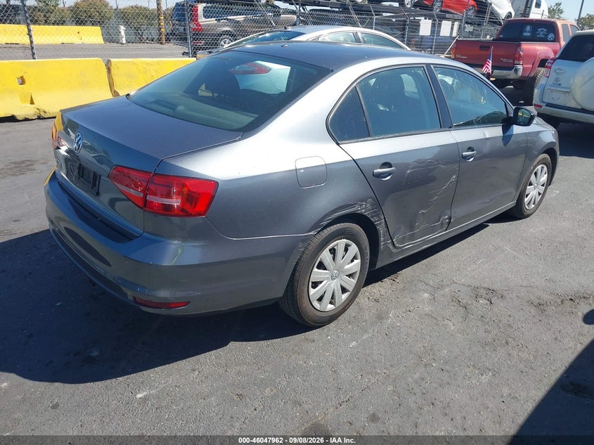 2015 Volkswagen Jetta VIN 3VW2K7AJ8FM269062 IAAI salvage auction — RIGHT REAR, Salvage (California), sold $1,700 on 2026-09-15 (photo 4)