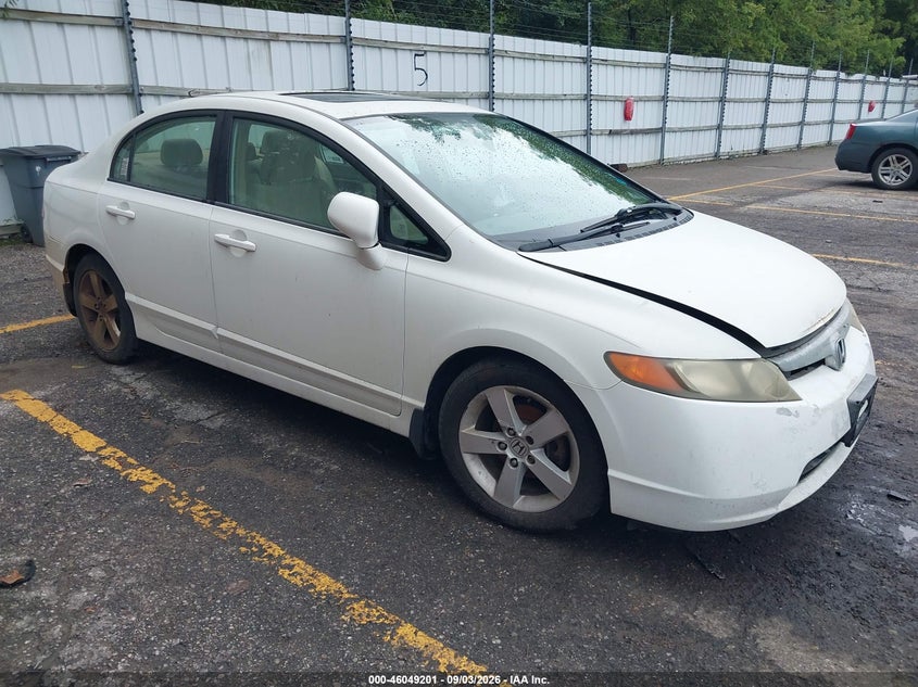 2006 Honda Civic VIN 1HGFA15826L007357 IAAI salvage auction — NORMAL WEAR, Clear (Michigan), sold $775 on 2026-09-12 (photo 1)