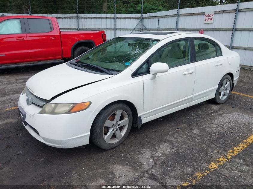 2006 Honda Civic VIN 1HGFA15826L007357 IAAI salvage auction — NORMAL WEAR, Clear (Michigan), sold $775 on 2026-09-12 (photo 2)