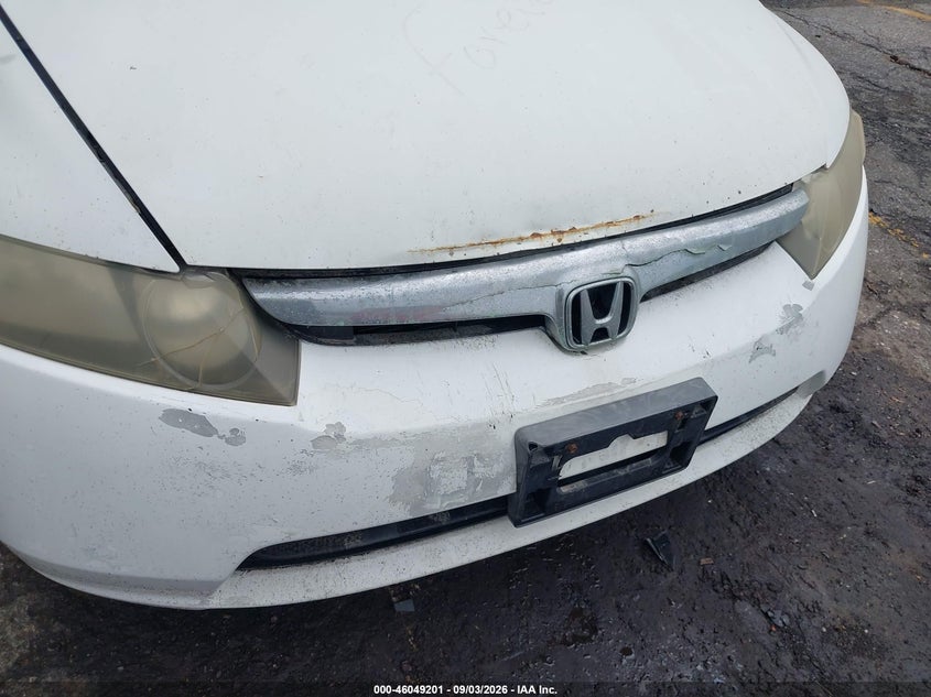 2006 Honda Civic VIN 1HGFA15826L007357 IAAI salvage auction — NORMAL WEAR, Clear (Michigan), sold $775 on 2026-09-12 (photo 6)