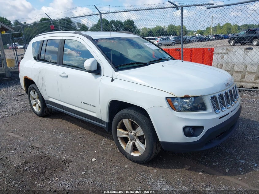 2016 Jeep Compass VIN 1C4NJDEB4GD712941 IAAI salvage auction — NORMAL WEAR, Clear (New York), sold $550 on 2026-10-08 (photo 1)