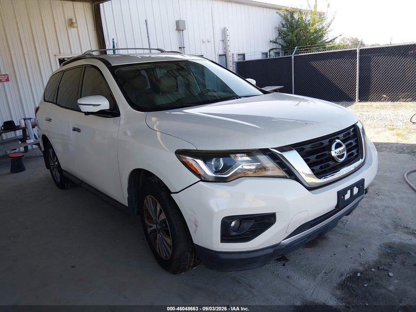 2017 Nissan Pathfinder VIN 5N1DR2MN3HC643084 IAAI salvage auction — NORMAL WEAR, Clear (Georgia), sold $1,225 on 2026-10-12 (photo 1)