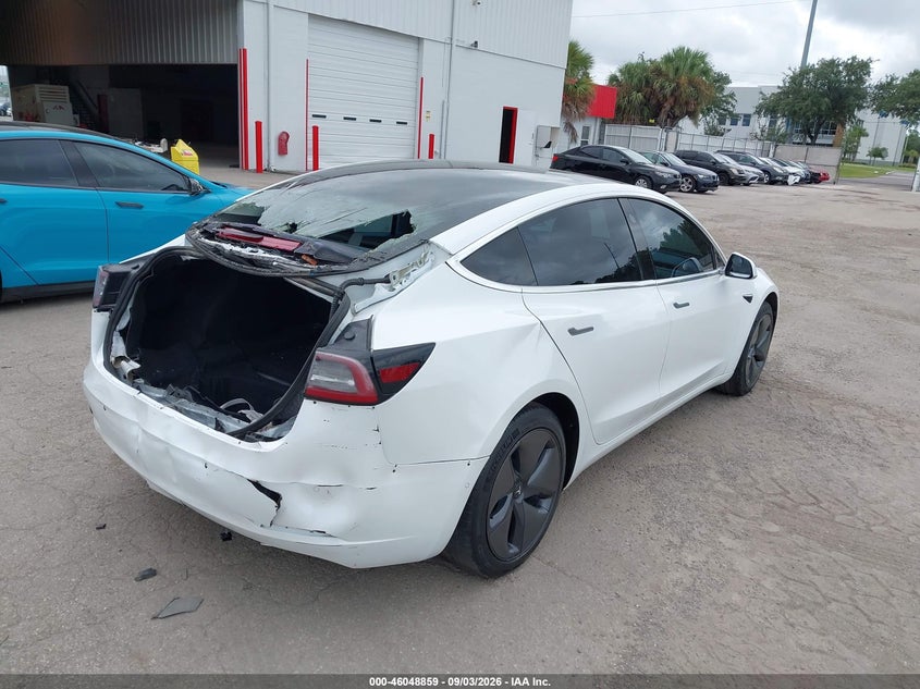 2020 Tesla Model 3 VIN 5YJ3E1EA6LF799620 IAAI salvage auction — REAR END, Clear (Florida), sold $6,950 on 2026-09-07 (photo 4)