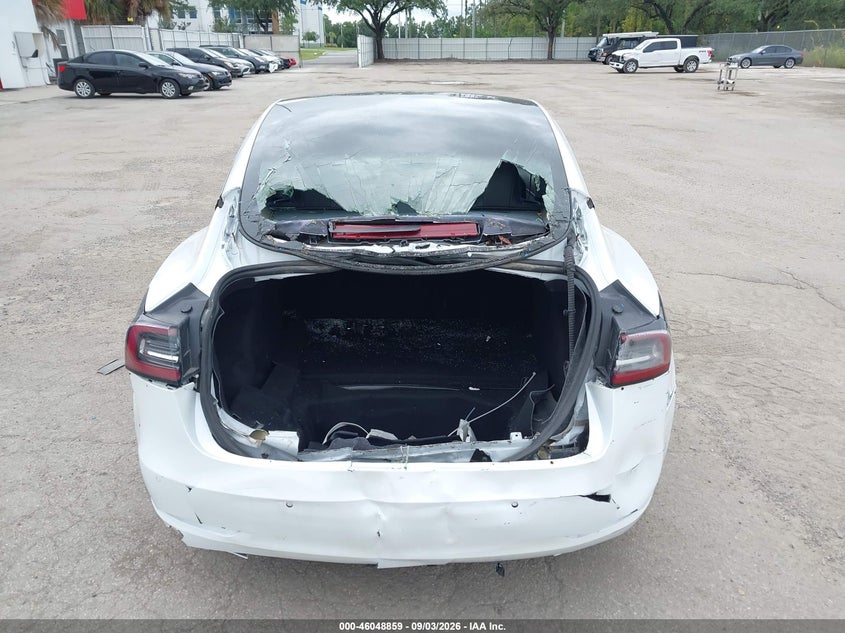 2020 Tesla Model 3 VIN 5YJ3E1EA6LF799620 IAAI salvage auction — REAR END, Clear (Florida), sold $6,950 on 2026-09-07 (photo 6)