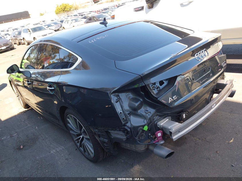 2018 Audi A5 VIN WAUBNCF56JA128833 IAAI salvage auction — REAR END, Wait Title, sold $10,125 on 2026-09-30 (photo 3)