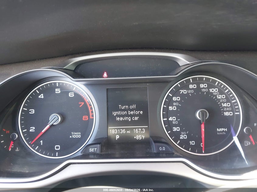 2014 Audi A4 VIN WAUFFAFL2EN024162 IAAI salvage auction — FRONT END, Wait Title, sold $925 on 2026-10-03 (photo 7)