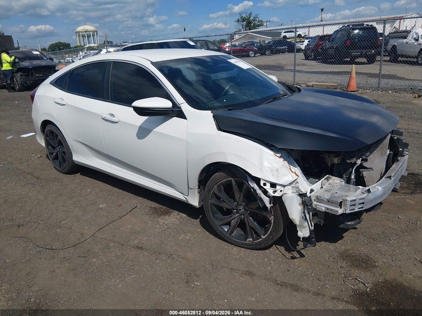 2021 Honda Civic VIN 2HGFC2F84MH533613 IAAI salvage auction — FRONT END, Clear (New Jersey), sold $5,000 on 2026-09-11 (photo 1)