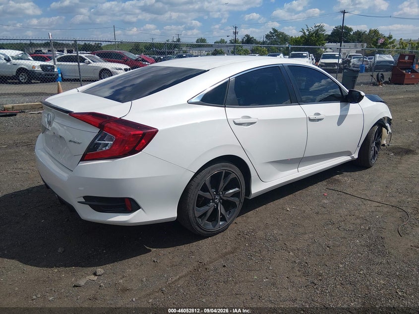 2021 Honda Civic VIN 2HGFC2F84MH533613 IAAI salvage auction — FRONT END, Clear (New Jersey), sold $5,000 on 2026-09-11 (photo 4)
