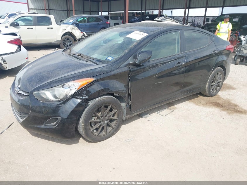 2013 Hyundai Elantra VIN KMHDH4AE4DU534866 IAAI salvage auction — LEFT FRONT, Wait Title, sold $300 on 2026-10-06 (photo 2)