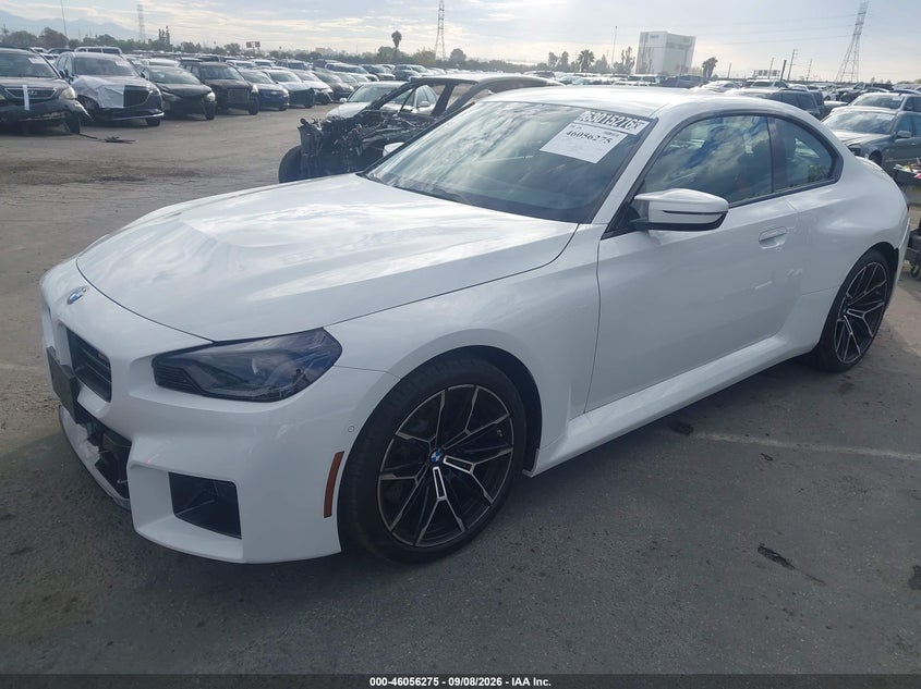 2026 BMW M2 VIN 3MF23DM00T8G44817 IAAI salvage auction — REAR END, Clear (California), sold $51,250 on 2026-09-16 (photo 2)