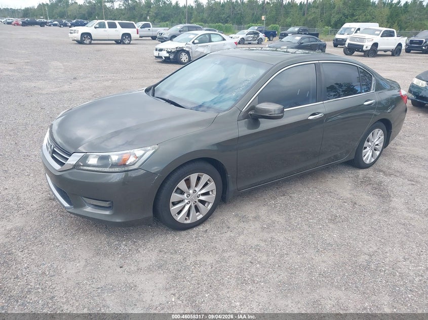 2014 Honda Accord VIN 1HGCR2F86EA218748 IAAI salvage auction — LEFT FRONT, Clear (Florida), sold $2,250 on 2026-09-07 (photo 2)