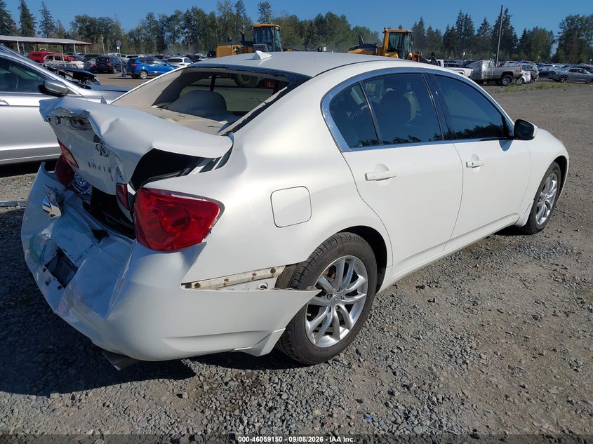 2009 Infiniti G VIN JNKCV61F99M365141 IAAI salvage auction — REAR END, Bill Of Sale (Washington), sold $0 on 2026-10-01 (photo 4)