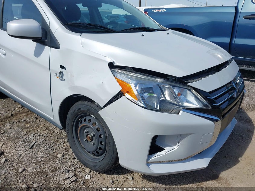 2024 Mitsubishi Mirage VIN ML32AUHJ1RH009317 IAAI salvage auction — RIGHT FRONT, Enterprise Vehicles Clear Only (California), sold $2,850 on 2026-09-15 (photo 6)