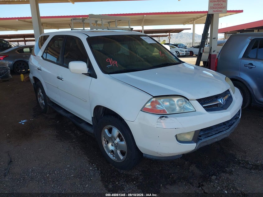 2003 Acura Mdx VIN 2HNYD18203H553468 IAAI salvage auction — NORMAL WEAR, Clear (Arizona), sold $0 on 2026-10-01 (photo 1)