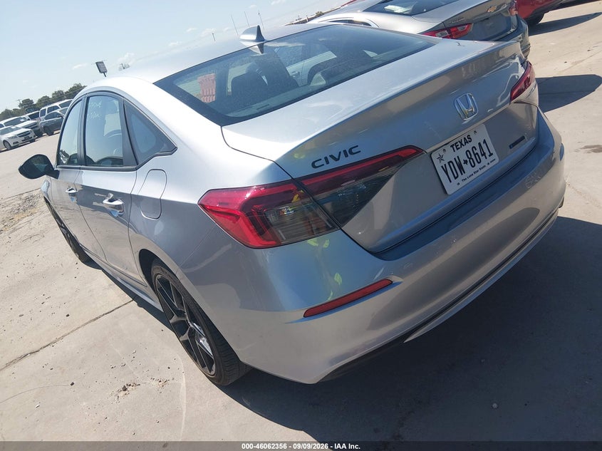 2026 Honda Civic VIN 2HGFE4F85TH350774 IAAI salvage auction — NORMAL WEAR, Enterprise Vehicles Clear Only (Texas), sold $25,200 on 2026-09-14 (photo 3)