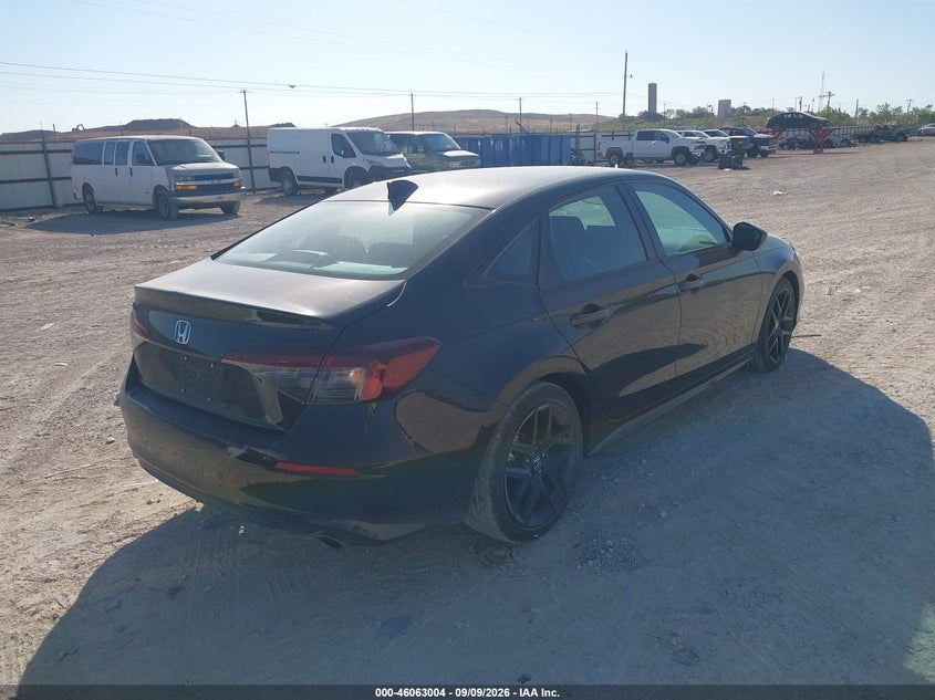 2026 Honda Civic VIN 2HGFE2F50TH559690 IAAI salvage auction — LEFT FRONT, Enterprise Vehicles Clear Only (Arizona), sold $20,450 on 2026-09-15 (photo 4)