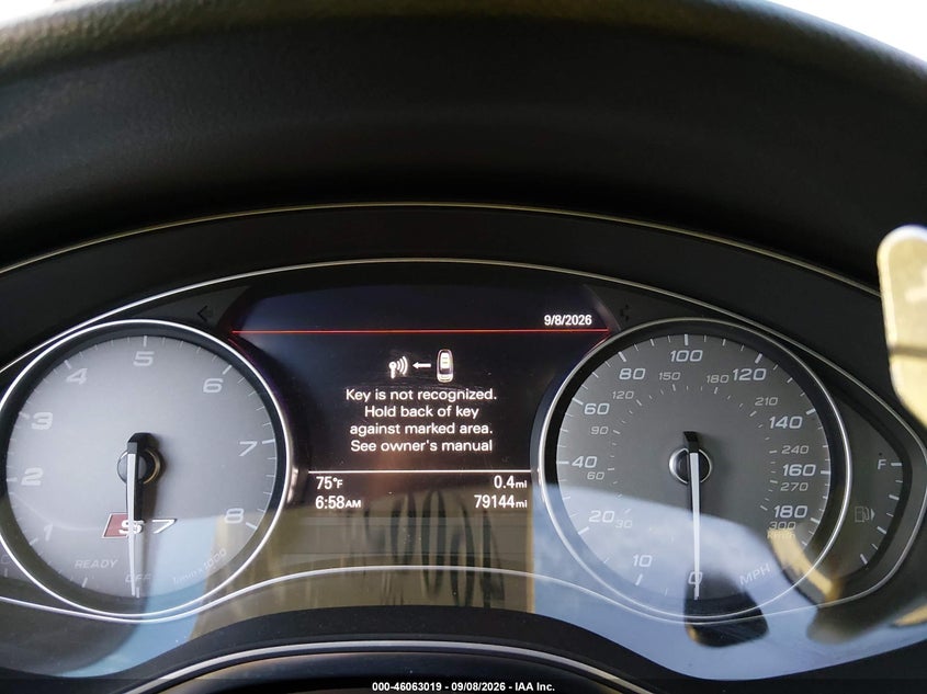 2016 Audi S7 VIN WAUW2BFC9GN025393 IAAI salvage auction — Right Side, Salvage, sold $9,250 on 2026-10-19 (photo 7)