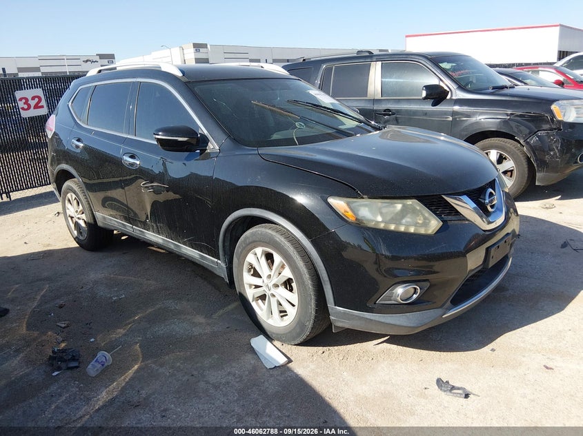 2014 Nissan Rogue VIN 5N1AT2MT0EC861076 IAAI salvage auction — NORMAL WEAR, Original (Texas), sold $0 on 2026-09-22 (photo 1)