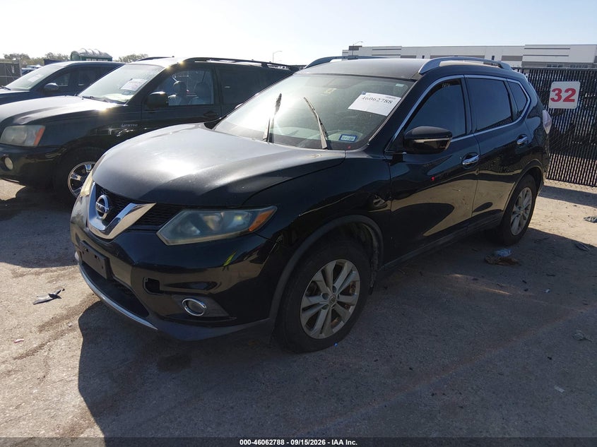 2014 Nissan Rogue VIN 5N1AT2MT0EC861076 IAAI salvage auction — NORMAL WEAR, Original (Texas), sold $0 on 2026-09-22 (photo 2)