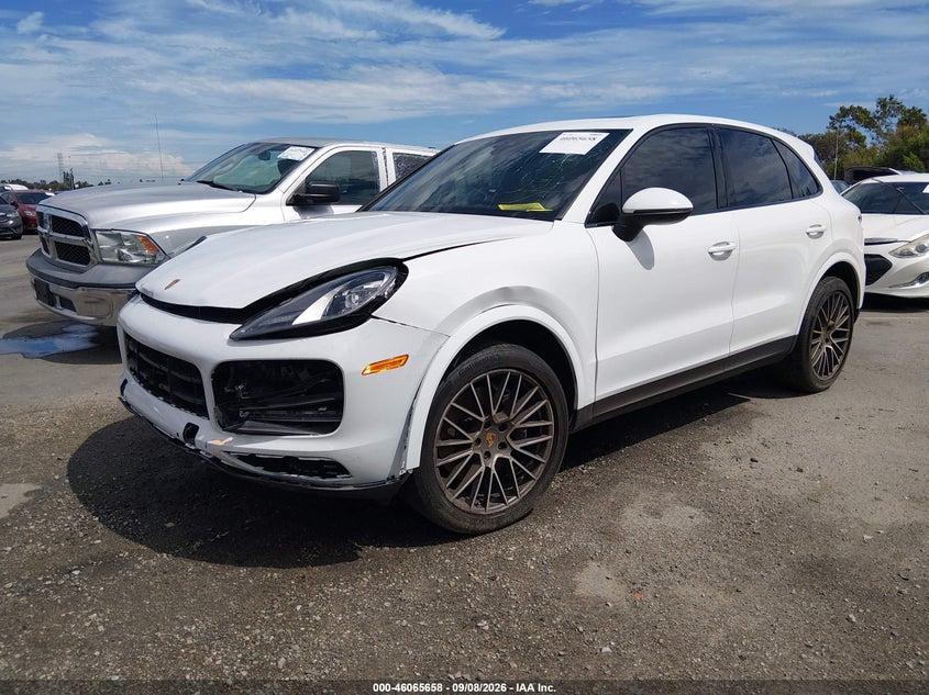 2023 Porsche Cayenne VIN WP1AA2AY9PDA04499 IAAI salvage auction — FRONT END, Salvage (California), sold $19,950 on 2026-09-14 (photo 2)