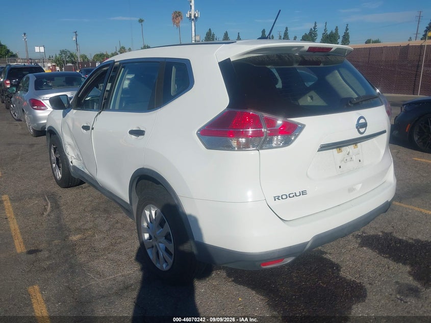 2016 Nissan Rogue VIN KNMAT2MTXGP613255 IAAI salvage auction — SIDE, Wait Title, sold $0 on 2026-10-04 (photo 3)