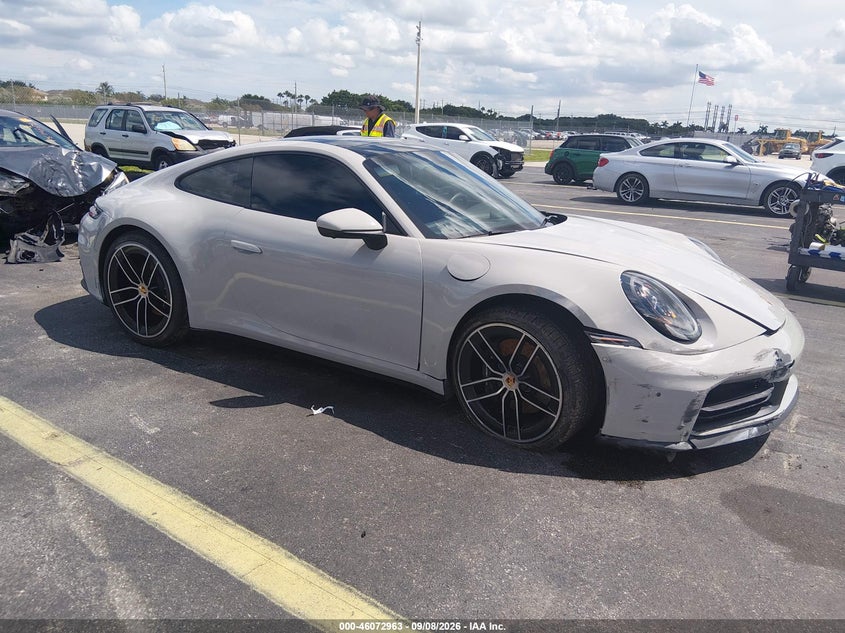 2025 Porsche 911 VIN WP0AA2A97SS206580 — IAAI salvage auction photo