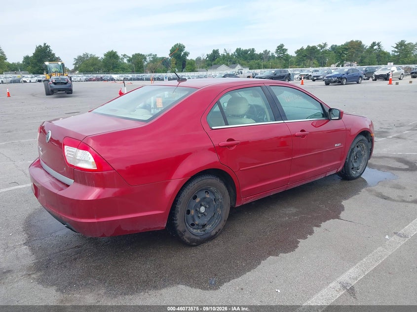 2007 Mercury Milan VIN 3MEHM07Z47R670316 IAAI salvage auction — FRONT END, Clear (Indiana), sold $400 on 2026-10-08 (photo 4)