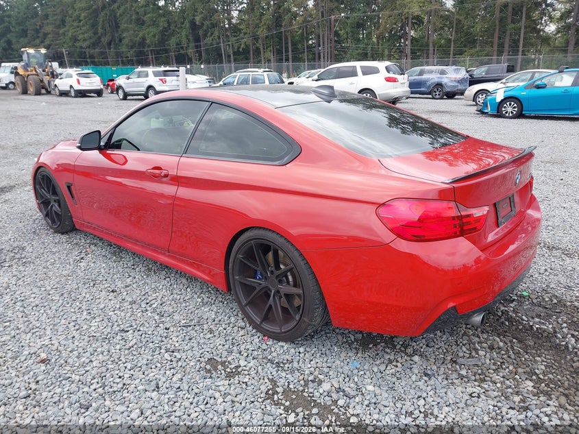 2015 BMW 4er VIN WBA3R1C55FK194597 IAAI salvage auction — SIDE, Salvage (Georgia), sold $9,000 on 2026-10-07 (photo 3)
