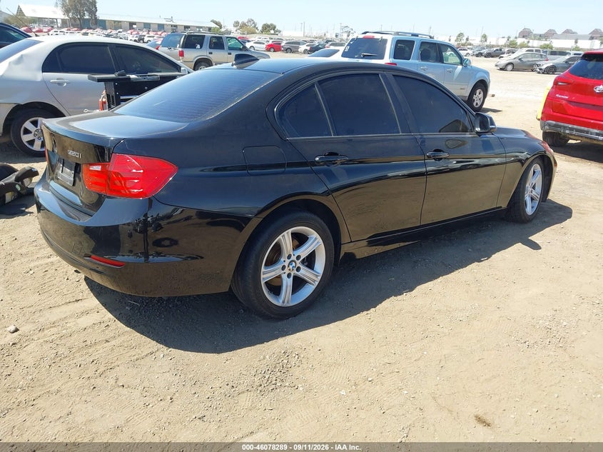 2015 BMW 3er VIN WBA3B1C56FK141296 IAAI salvage auction — LEFT FRONT, Salvage (California), sold $775 on 2026-10-06 (photo 4)