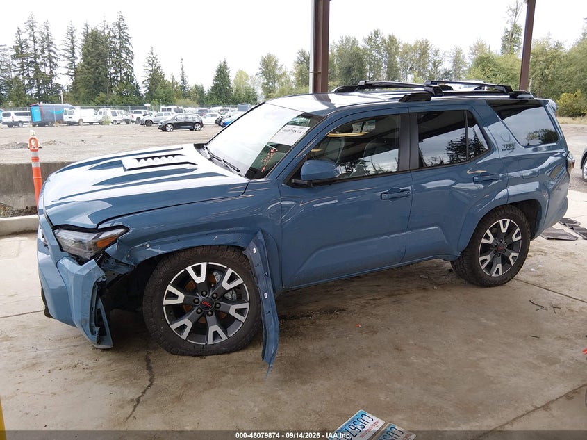 2025 Toyota 4runner VIN JTEVA5BR7S5067269 IAAI salvage auction — LEFT FRONT, Bill Of Sale (Washington), sold $33,250 on 2026-09-28 (photo 2)