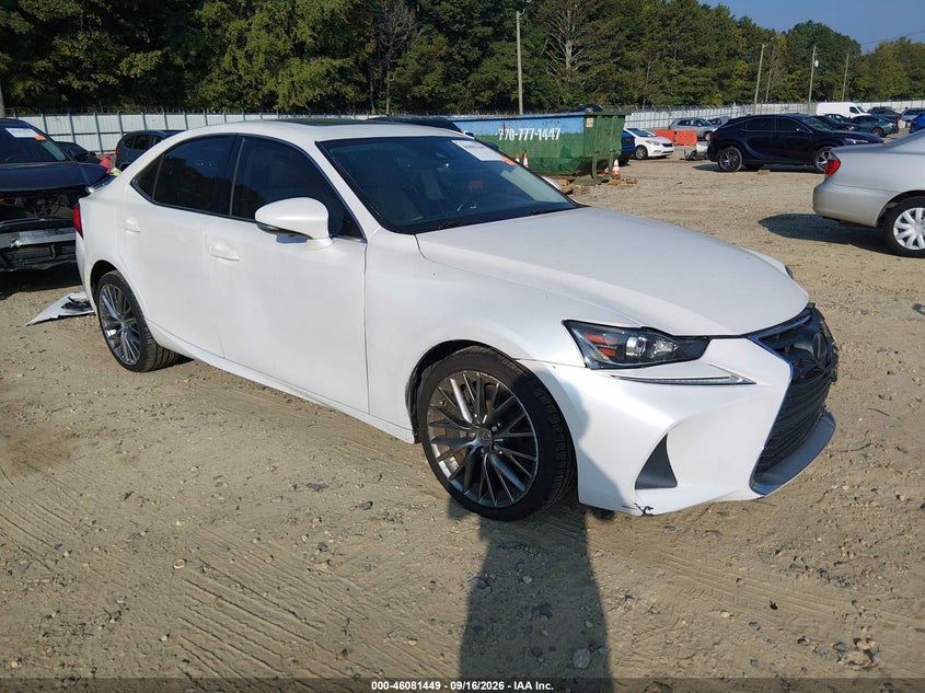 2017 Lexus Is VIN JTHBA1D23H5043879 IAAI salvage auction — LEFT FRONT, Salvage (Georgia), sold $7,050 on 2026-10-15 (photo 1)