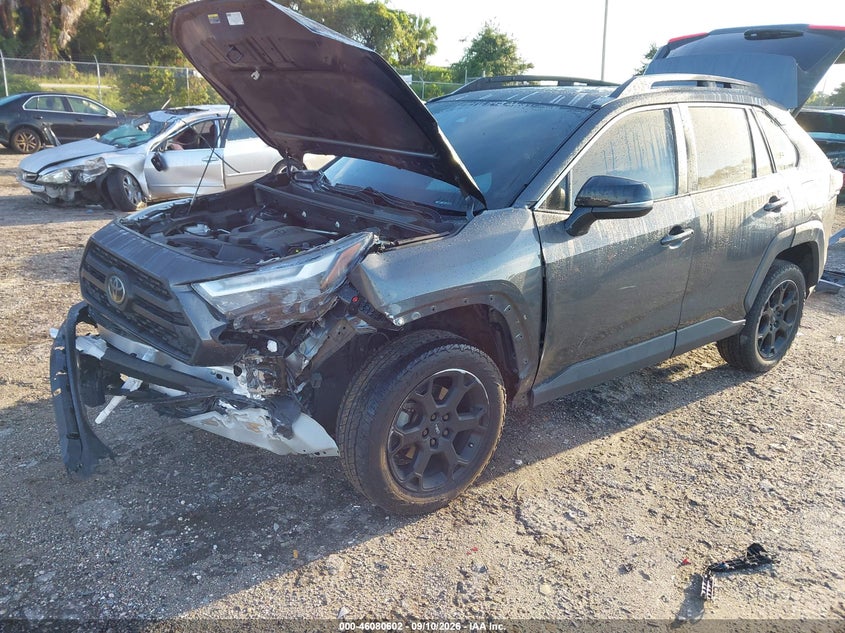2022 Toyota RAV 4 VIN 2T3S1RFV4NW256271 IAAI salvage auction — Front & Rear, Salvage, sold $11,500 on 2026-10-15 (photo 2)