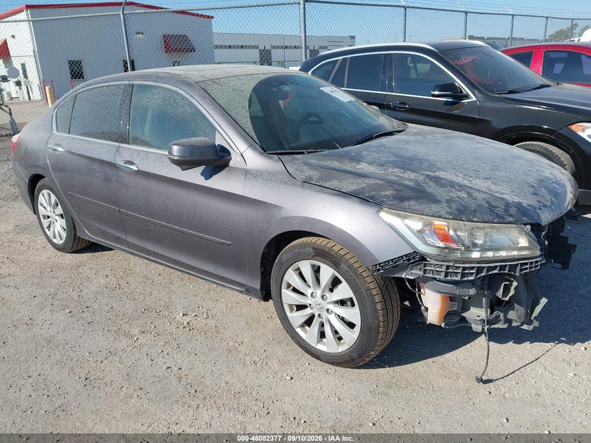 2014 Honda Accord VIN 1HGCR3F91EA037796 IAAI salvage auction — FRONT END, Original (Texas), sold $4,500 on 2026-09-22 (photo 1)
