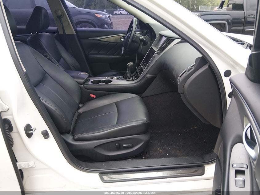 2015 Infiniti Q50 VIN JN1BV7AR8FM396084 IAAI salvage auction — ENGINE DAMAGE, Clear (New Jersey), sold $750 on 2026-10-08 (photo 5)