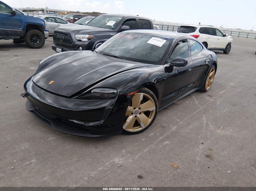 2022 Porsche Taycan VIN WP0AA2Y14NSA15187 IAAI salvage auction — LEFT & RIGHT, Salvage (California), sold $19,800 on 2026-09-16 (photo 2)