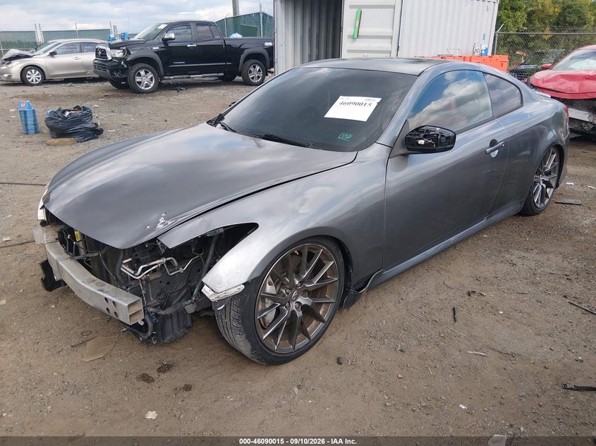 2013 Infiniti VIN JN1CV6EK2DM922217 IAAI salvage auction — FRONT END, Wait Title, sold $2,700 on 2026-09-27 (photo 2)