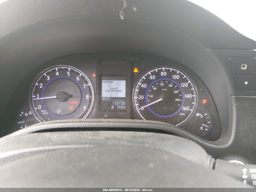2013 Infiniti VIN JN1CV6EK2DM922217 IAAI salvage auction — FRONT END, Wait Title, sold $2,700 on 2026-09-27 (photo 7)