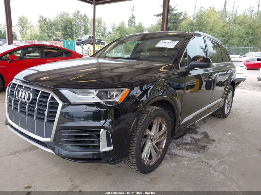 2021 Audi Q7 VIN WA1AJAF74MD027187 IAAI salvage auction — SIDE, Wait Title, sold $12,500 on 2026-10-02 (photo 6)